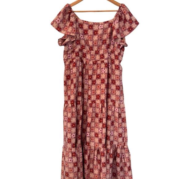 BTFL Life Floral Pink Maxi Dress - Picture 5 of 6